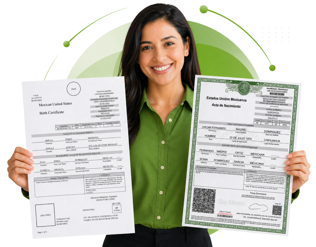 Traducciones certificadas para USCIS - Traducción en formato espejo para USCIS