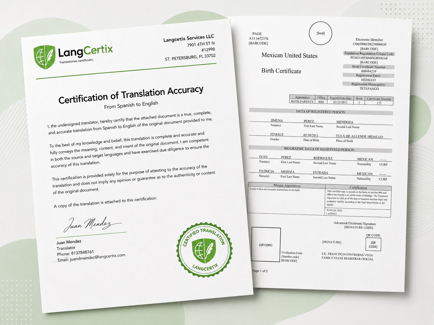 Traducciones Certificadas Para USCIS